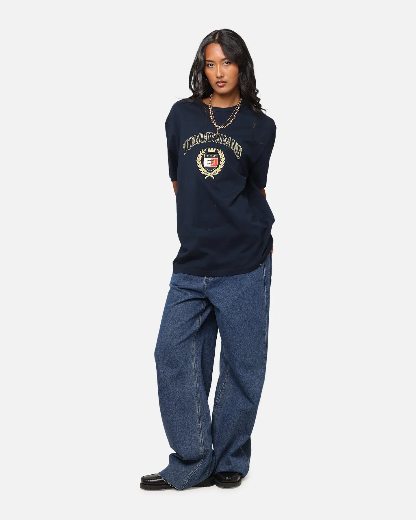 Tommy Jeans TJM Gold Crest T-Shirt Dark Night Navy