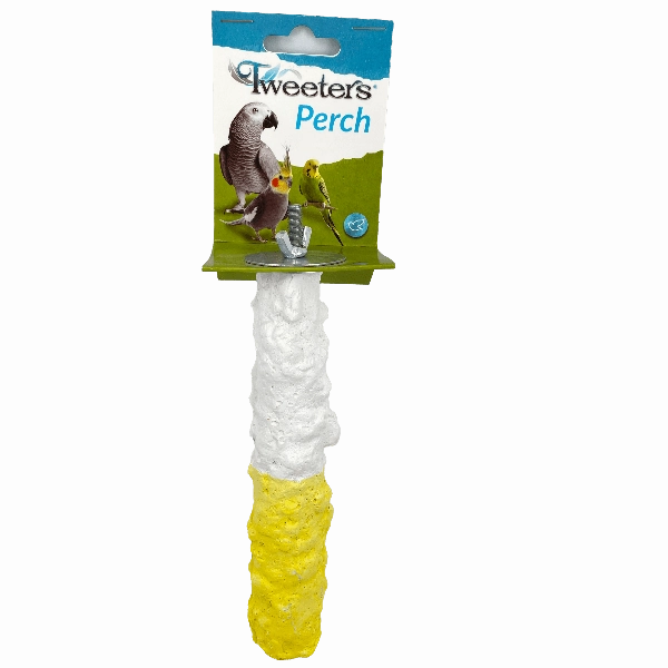 Tweeters Cuttlebone & Calcium Perch; Available in 2 Styles