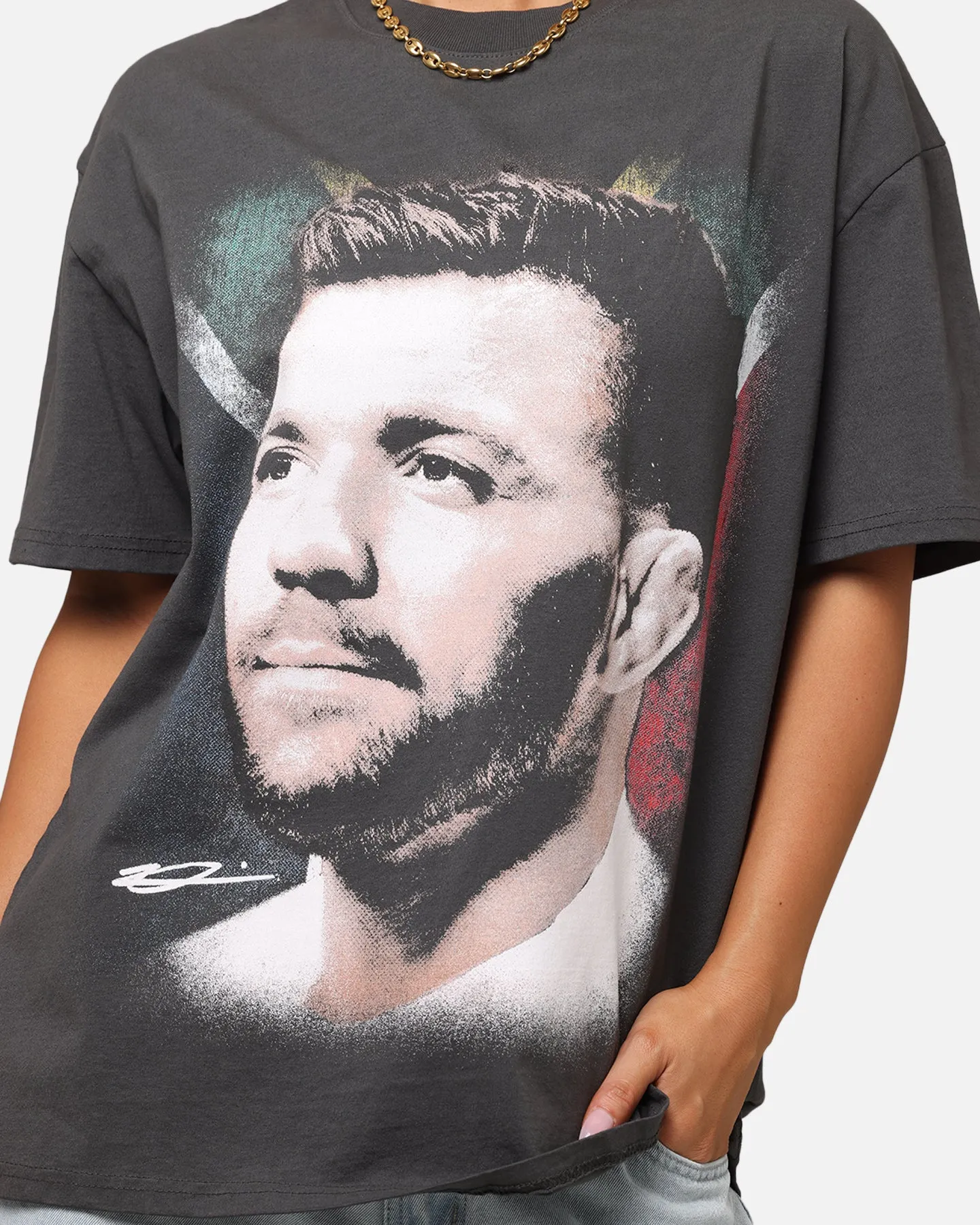 UFC By Culture Kings Dricus du Plessis Big Head Heavy T-Shirt Black Wash