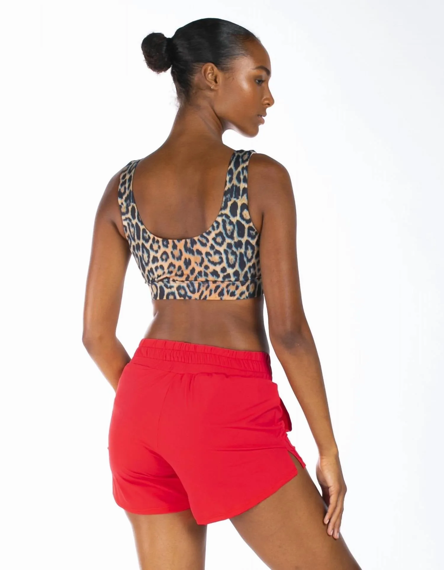 Utility Shorts In Heroine Red