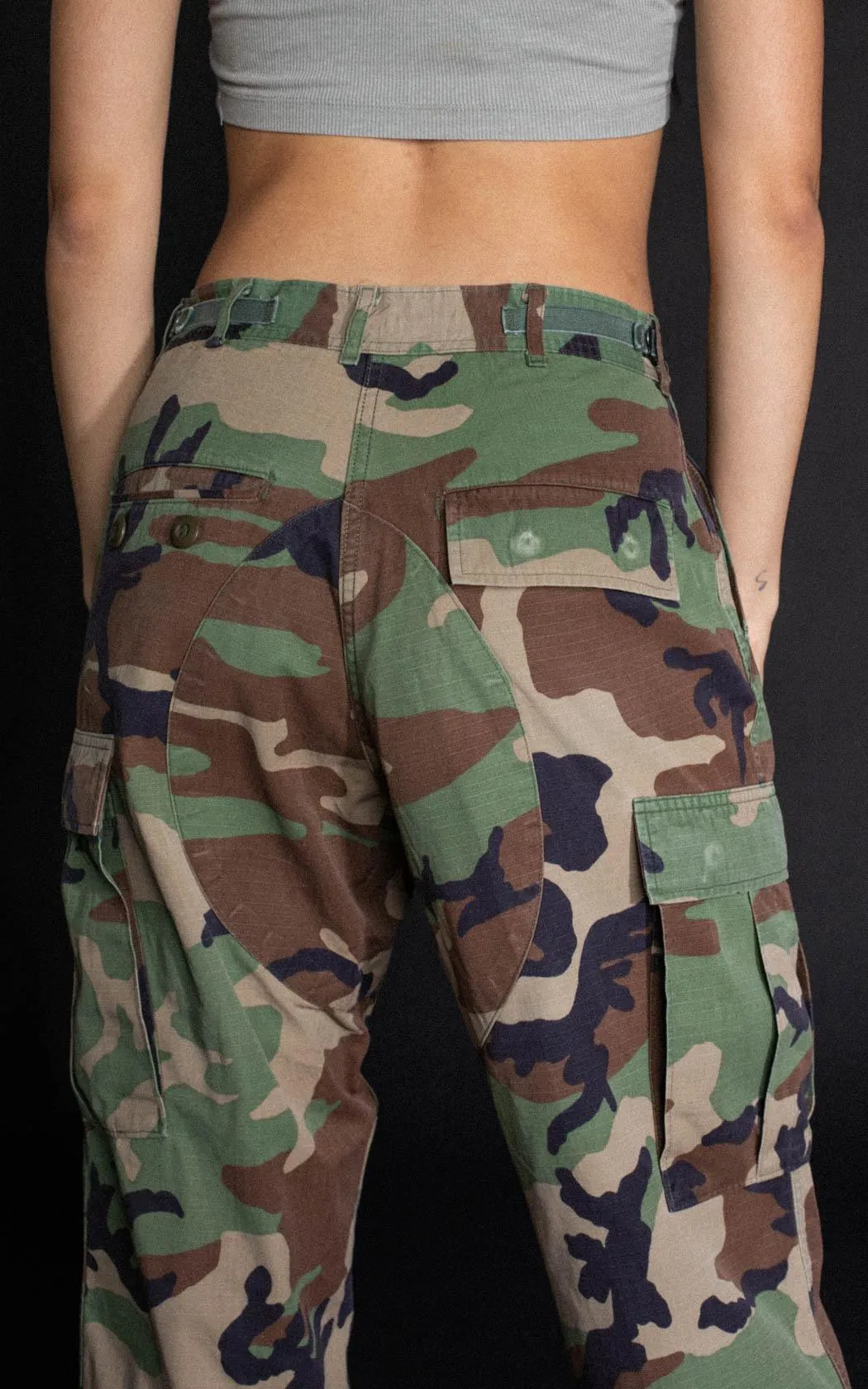 Vintage Camo Woodland Pants - XS, L, XL