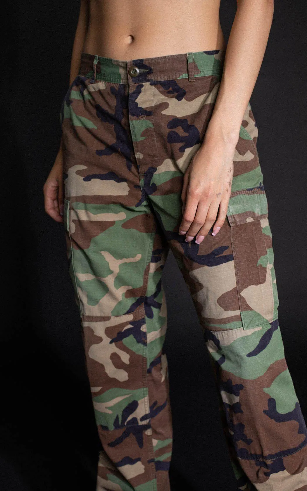 Vintage Camo Woodland Pants - XS, L, XL