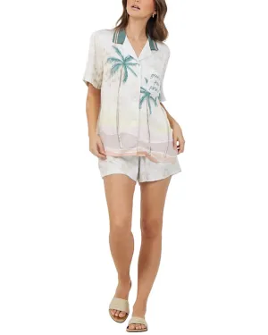 Vintage Havana Satin Printed Short