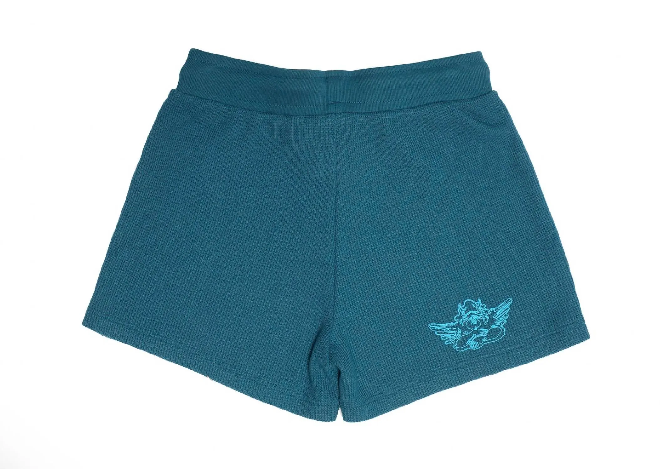 Washed Up Thermal Shorts In Navy
