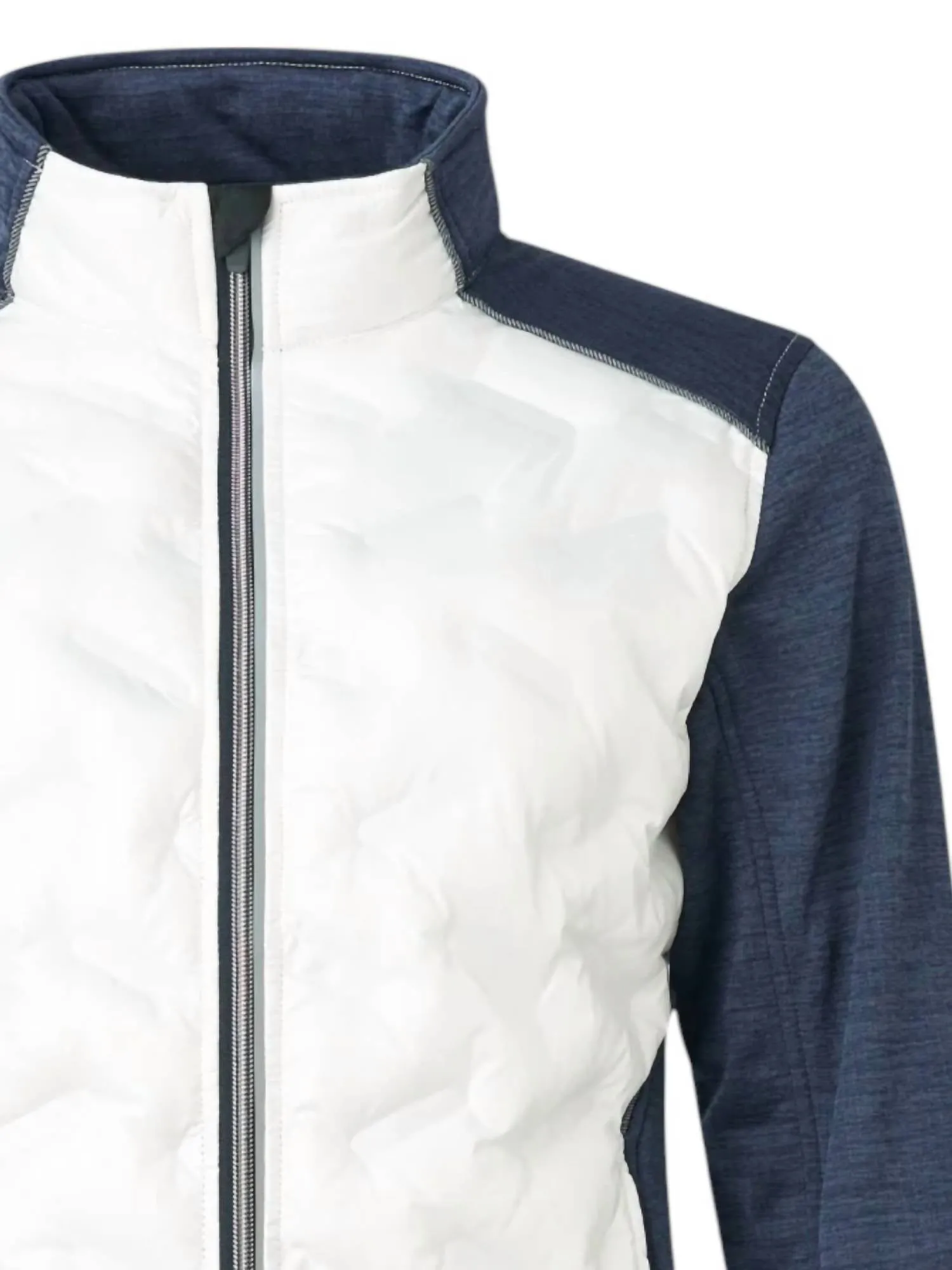 Women Elgin Hybrid Jacket In White/navy