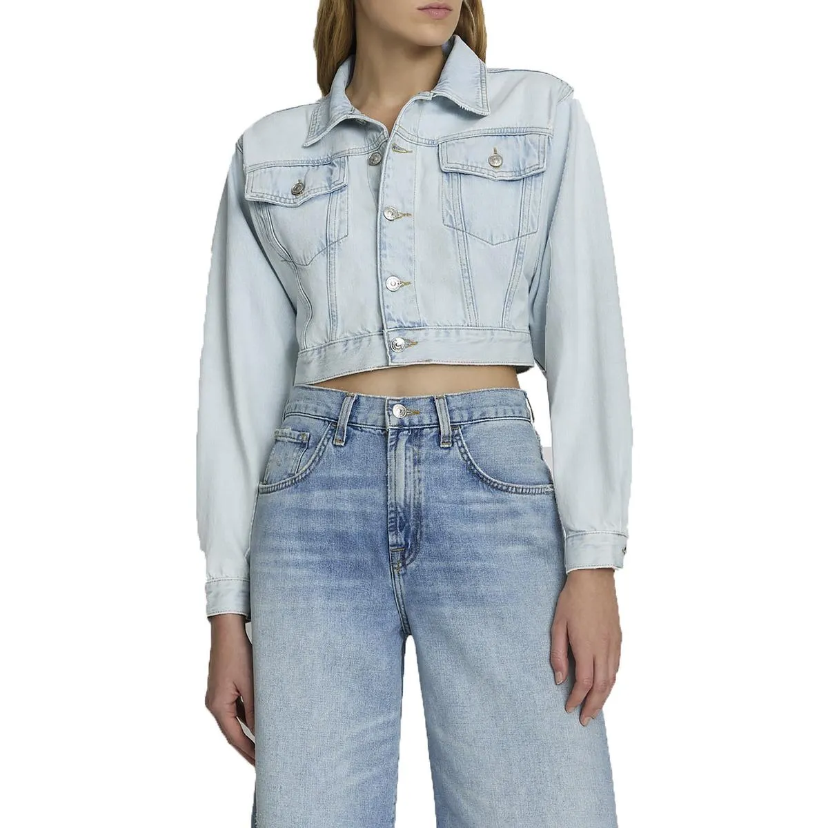 Womens Collar Denim Denim Jacket