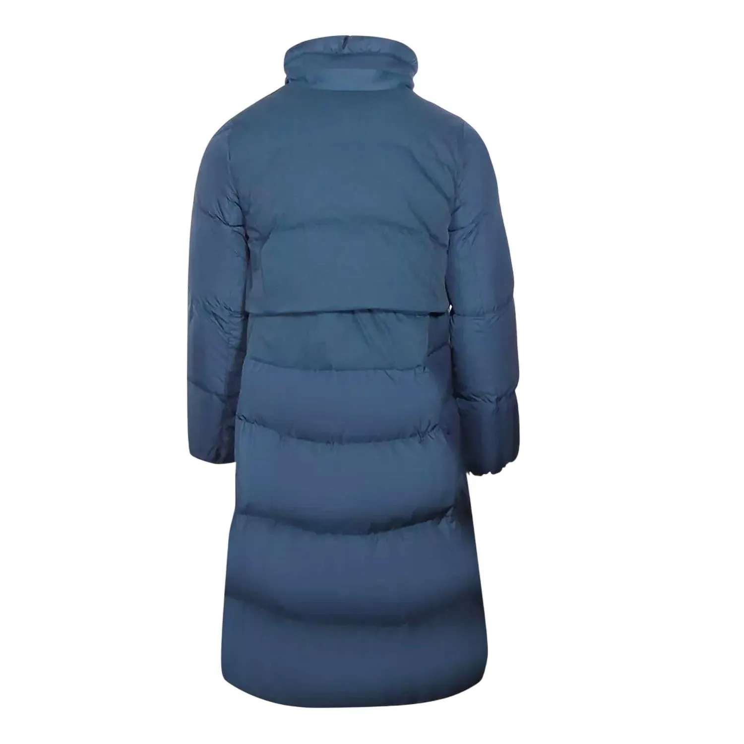 Women's Eyma Long Down Jacket In Blue Navy