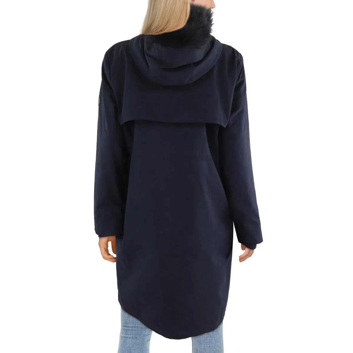 Womens Faux Fur Cotton Parka Coat