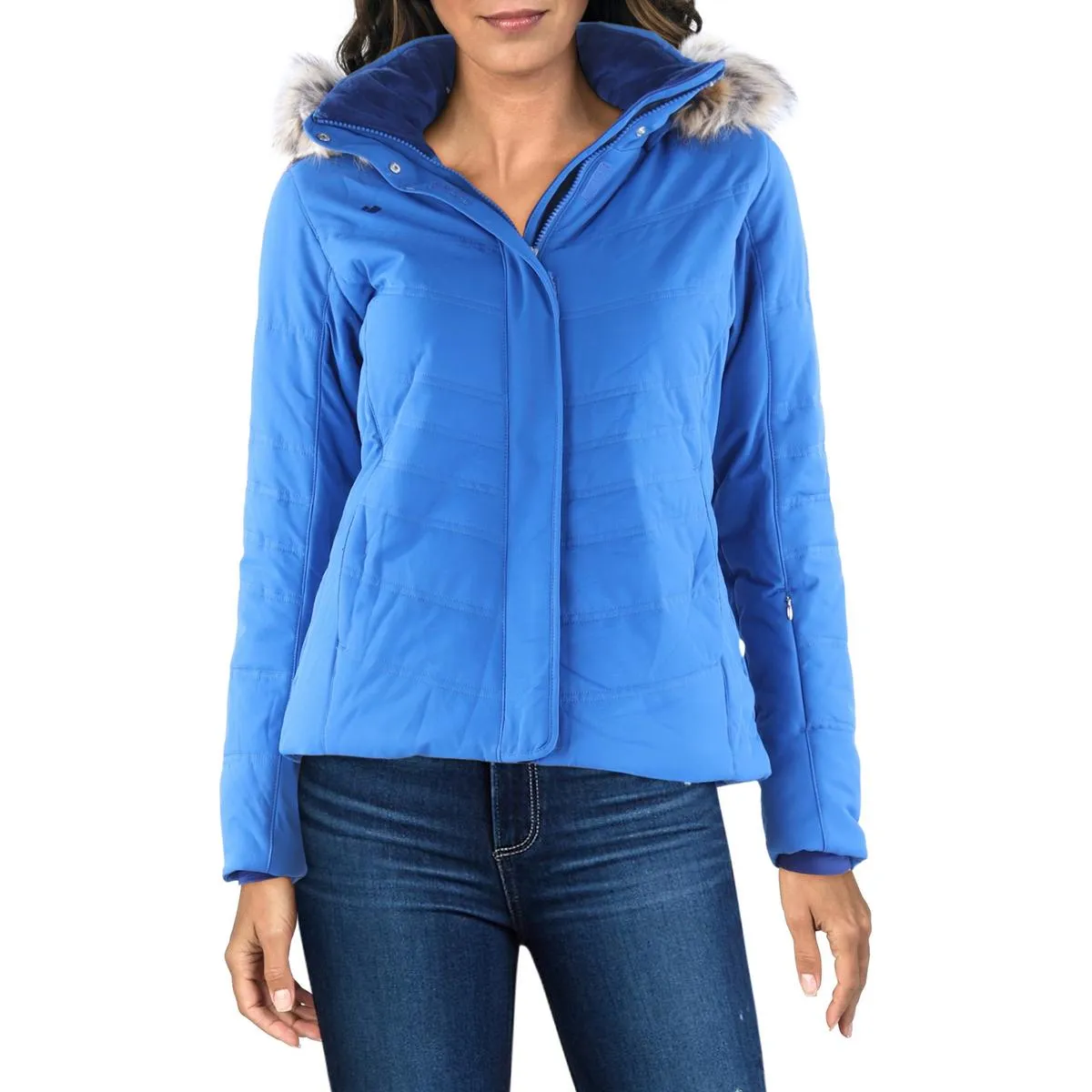 Womens Faux Fur Recycled Polyester Anorak Jacket