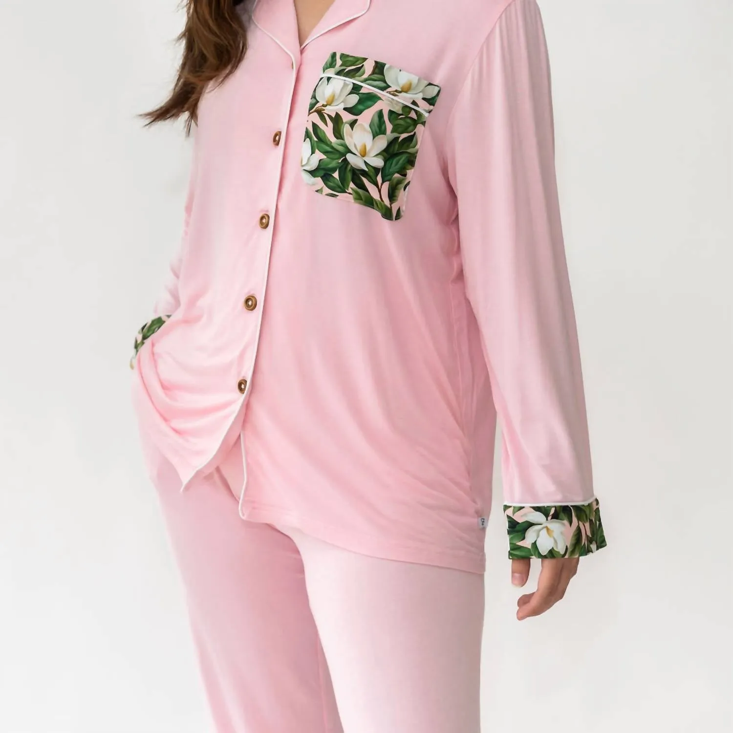 Women's Magnolia Bamboo Luxe Lounge Set In Pink