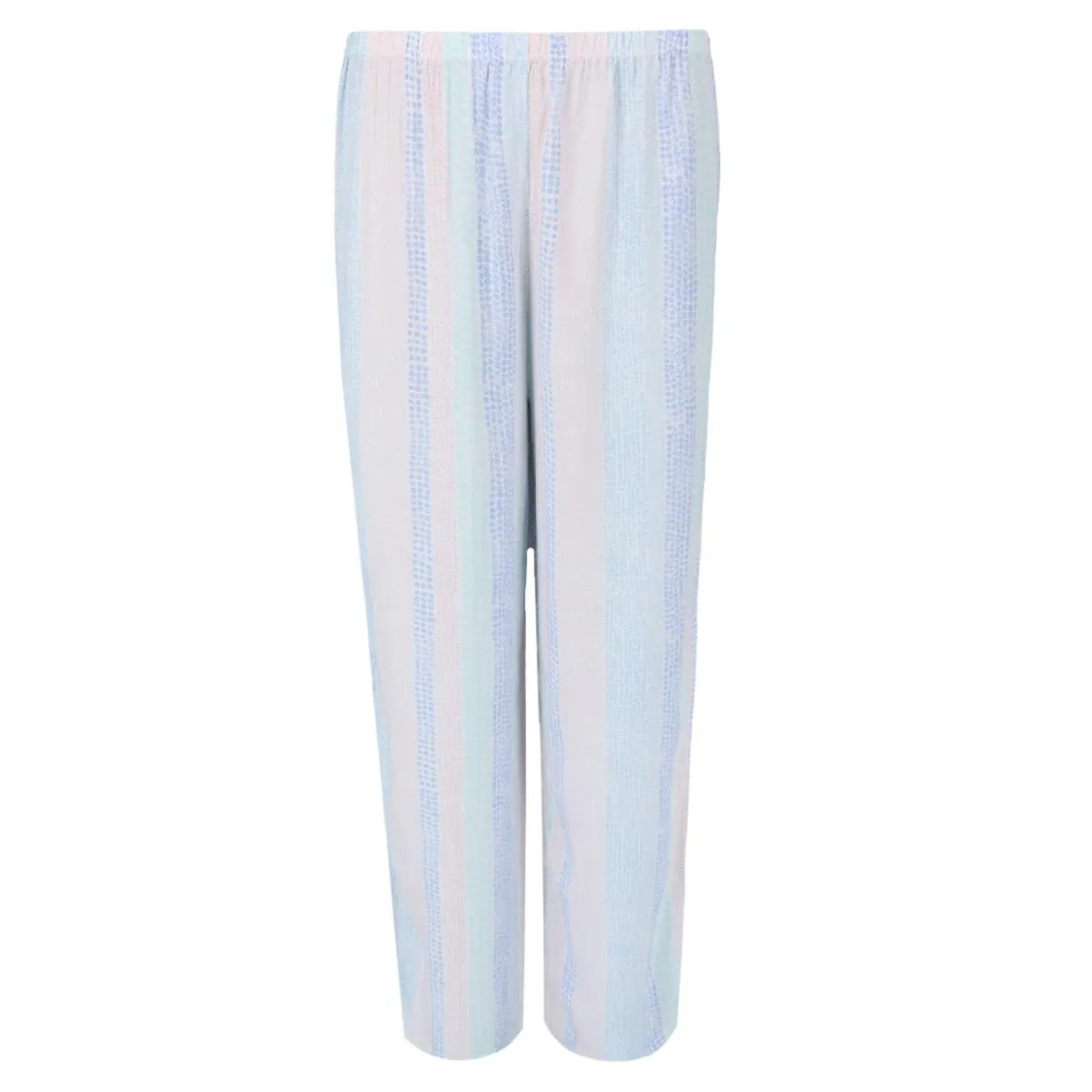 Women's Multi Stripe Notch Short Sleeve Pajama Set