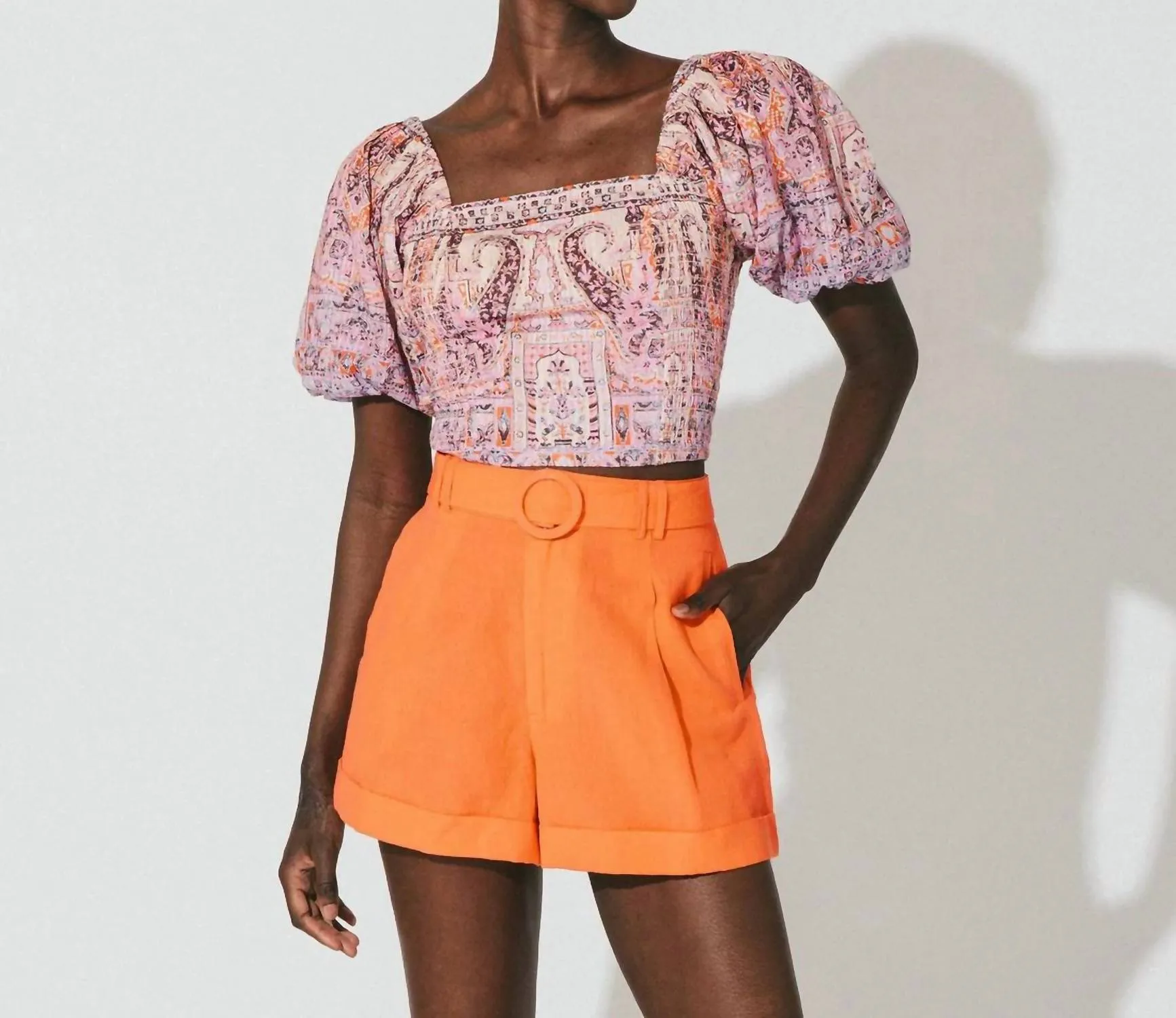Women's Oscar Short In Tigerlily Orange
