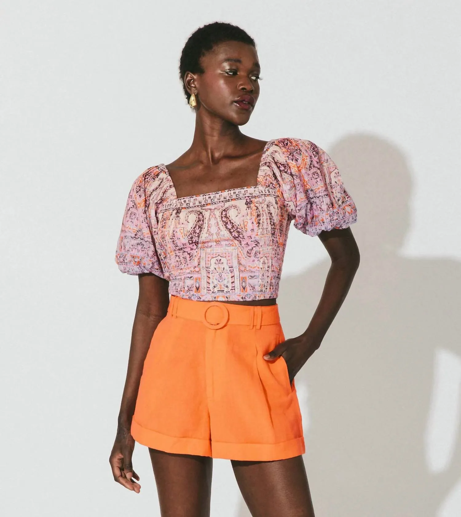 Women's Oscar Short In Tigerlily Orange