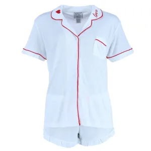 Women's Pointelle Short Sleeve Pajama Set