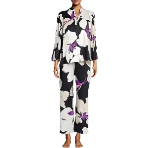 Womens Printed Polyester Pant Set