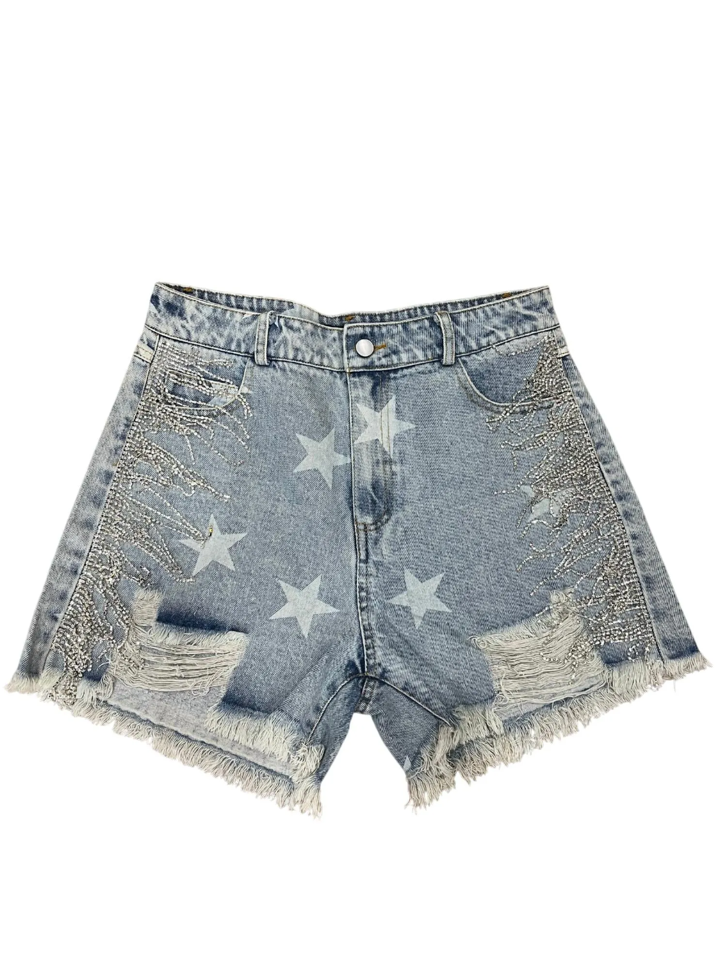 Women's Star Of The Show Jean Shorts In Light Wash