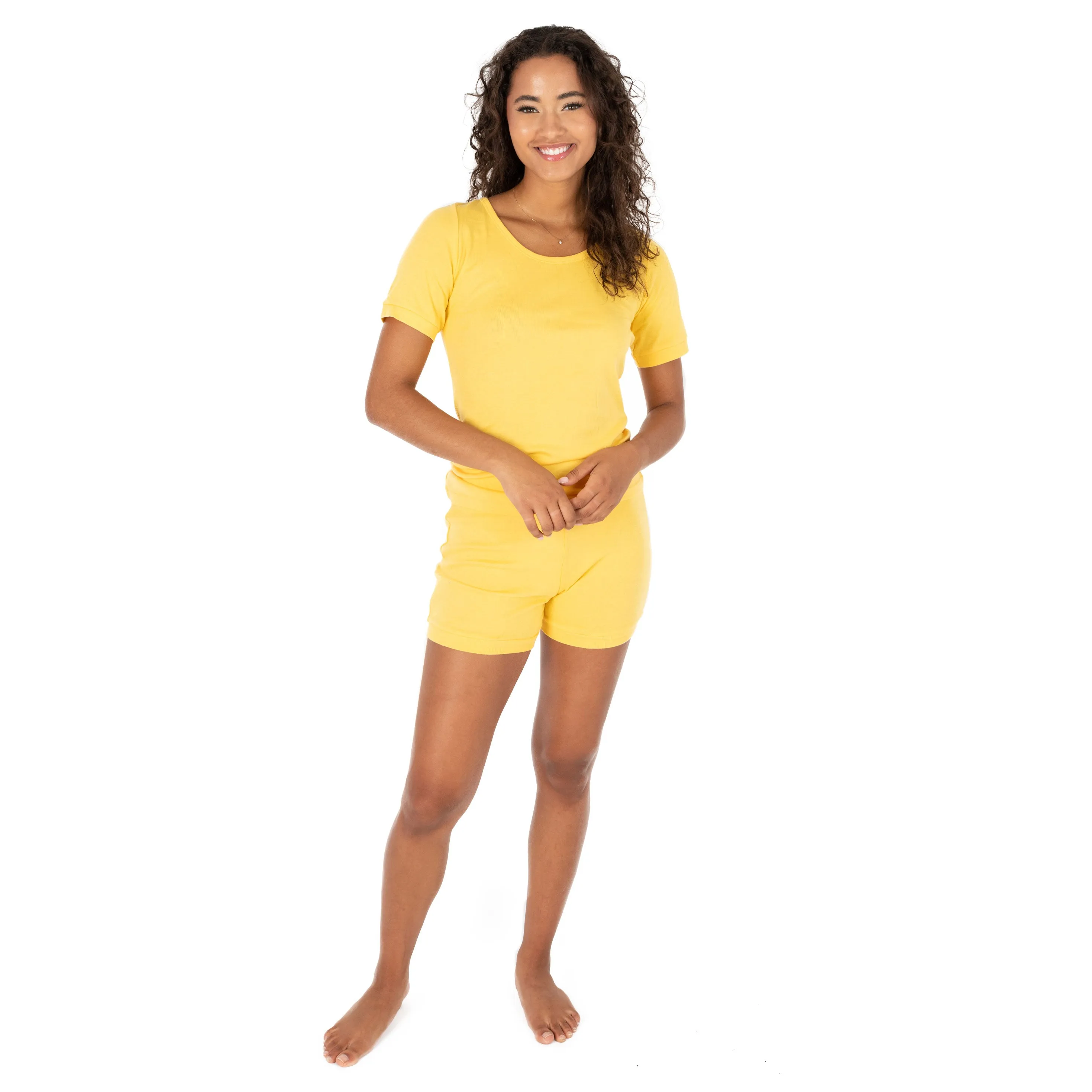 Womens Two Piece Short Cotton Pajamas
