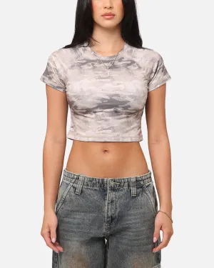 XXIII Women's Boiler Room Crop T-Shirt Desert Camo