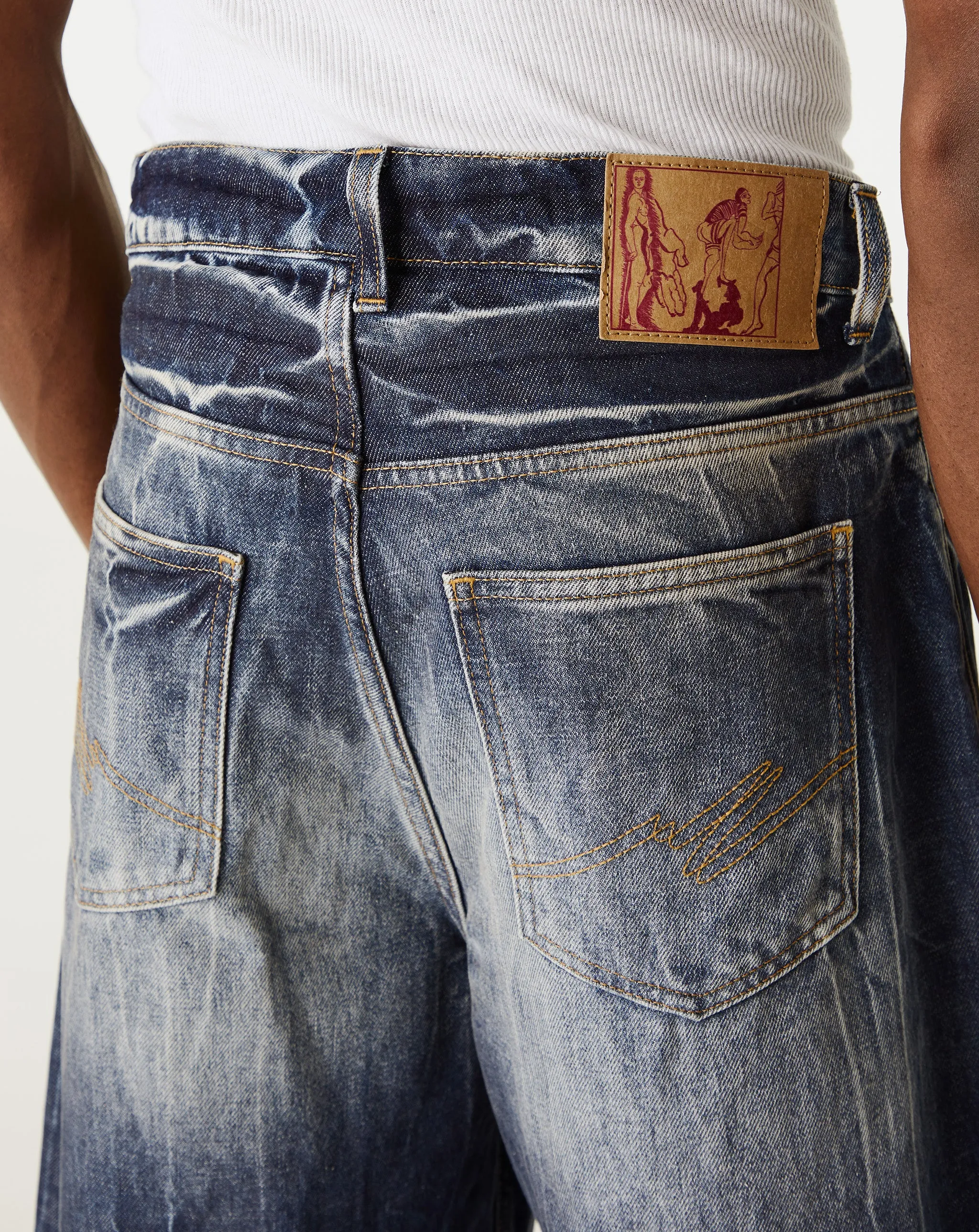Zip Jean Short
